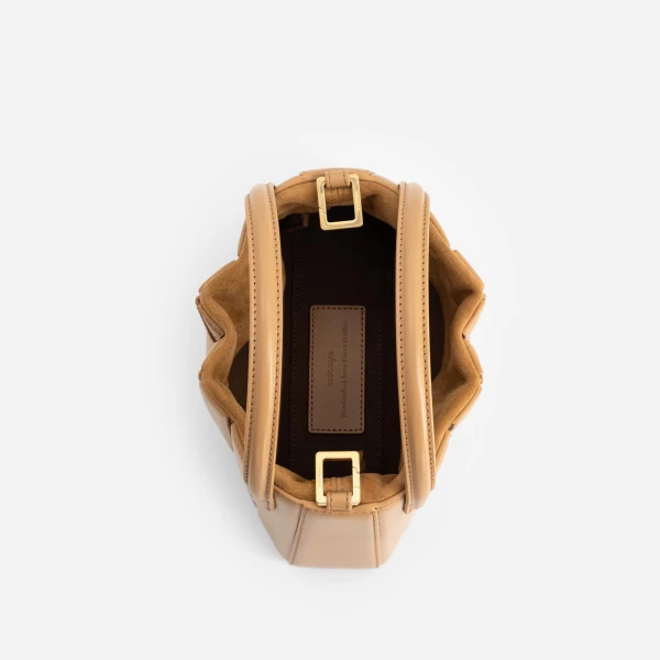 Mlouye Mini Sera Tote in Biscuit | Mini Bags | Luxury Shoes 
