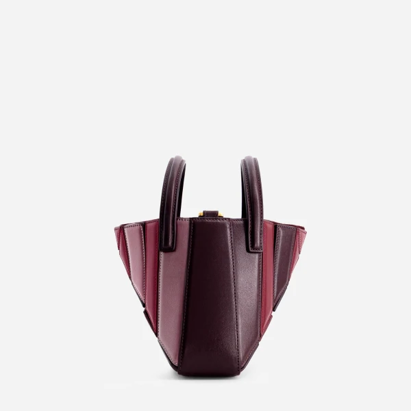 Mlouye Mini Sera Tote in Cranberry | Mini Bags | Luxury Shoes 