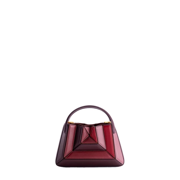 Mlouye Mini Sera Tote in Cranberry | Mini Bags | Luxury Shoes 