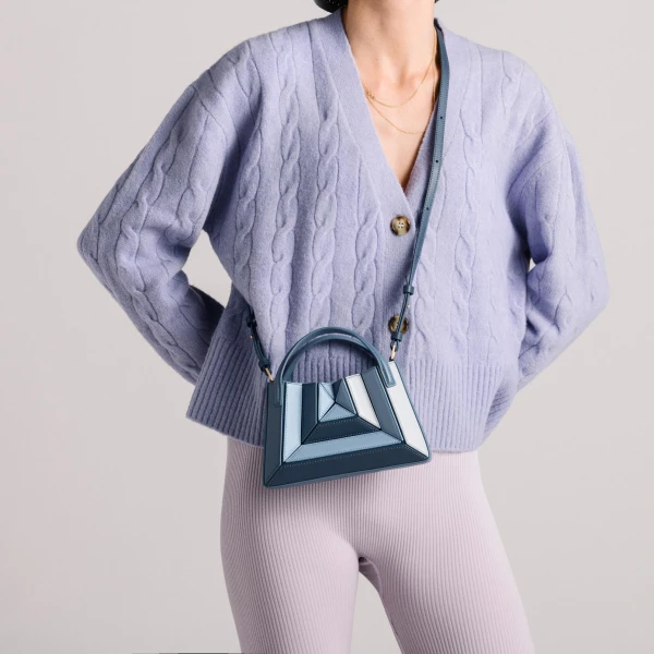 Mlouye Mini Sera Tote in Denim | Mini Bags | Luxury Shoes 