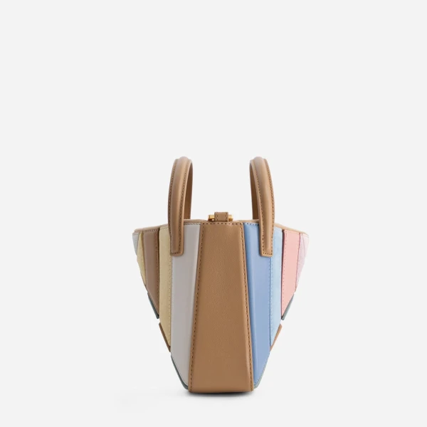 Mlouye Mini Sera Tote in Suede Gummy | Mini Bags | Luxury Shoes 