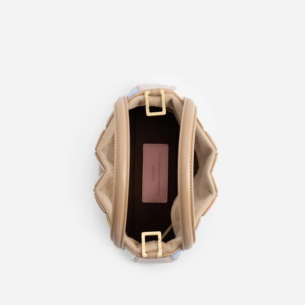 Mlouye Mini Sera Tote in Suede Gummy | Mini Bags | Luxury Shoes 