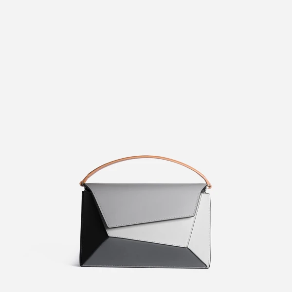 Mlouye Naomi Bag in Black and Grey | Shoulder & Crossbody Bags | Luxury Shoes 