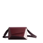 Mlouye Naomi Bag in Bordeaux and Off White | Shoulder & Crossbody Bags | Luxury Shoes 