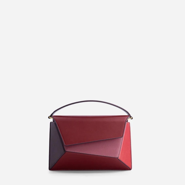 Mlouye Naomi Bag in Cranberry | Shoulder & Crossbody Bags | Luxury Shoes 