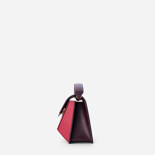 Mlouye Naomi Bag in Cranberry | Shoulder & Crossbody Bags | Luxury Shoes 