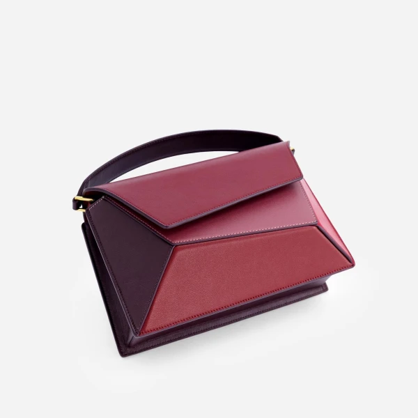 Mlouye Naomi Bag in Cranberry | Shoulder & Crossbody Bags | Luxury Shoes 