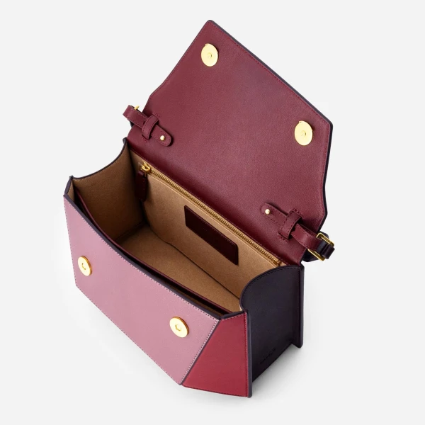 Mlouye Naomi Bag in Cranberry | Shoulder & Crossbody Bags | Luxury Shoes 