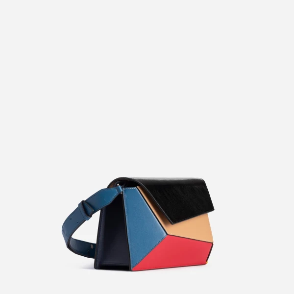 Mlouye Naomi Bag in Mondrian | Shoulder & Crossbody Bags | Luxury Shoes 