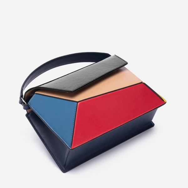Mlouye Naomi Bag in Mondrian | Shoulder & Crossbody Bags | Luxury Shoes 