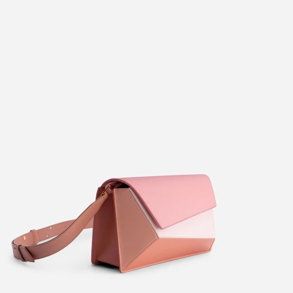Mlouye Naomi Bag in Peach | Shoulder & Crossbody Bags | Luxury Shoes 