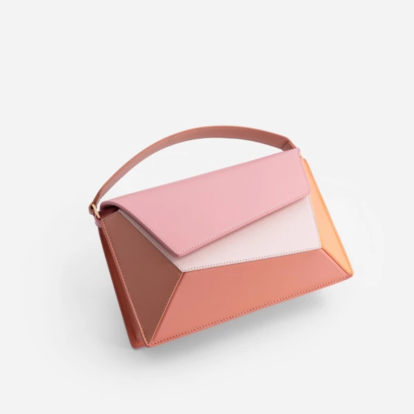 Mlouye Naomi Bag in Peach | Shoulder & Crossbody Bags | Luxury Shoes 