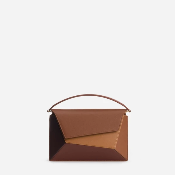 Mlouye Naomi Bag in Praline | Shoulder & Crossbody Bags | Luxury Shoes 