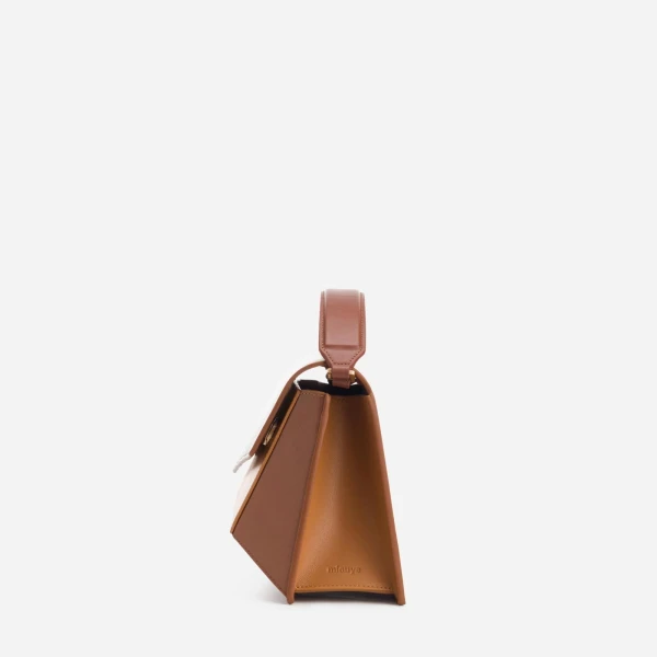 Mlouye Naomi Bag in Praline | Shoulder & Crossbody Bags | Luxury Shoes 