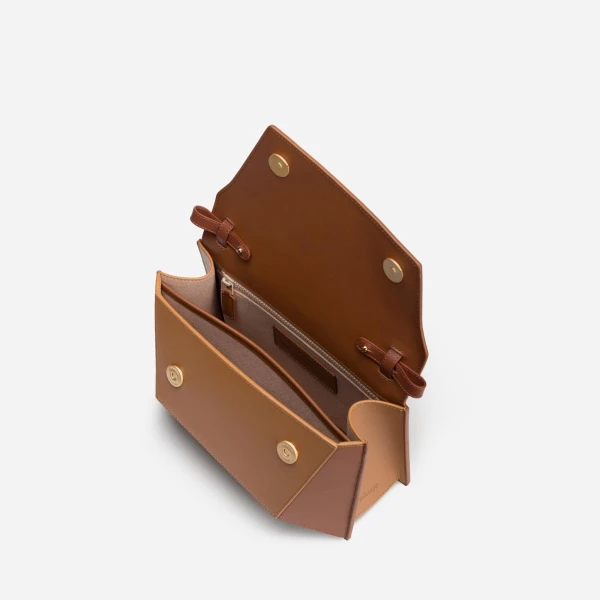 Mlouye Naomi Bag in Praline | Shoulder & Crossbody Bags | Luxury Shoes 