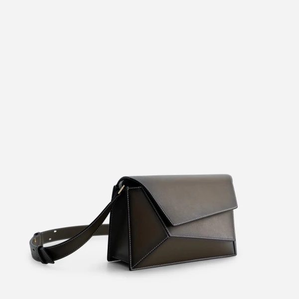 Mlouye Naomi Bag in Truffle Green | Shoulder & Crossbody Bags | Luxury Shoes 