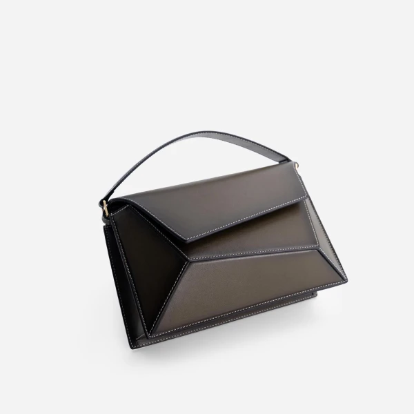 Mlouye Naomi Bag in Truffle Green | Shoulder & Crossbody Bags | Luxury Shoes 