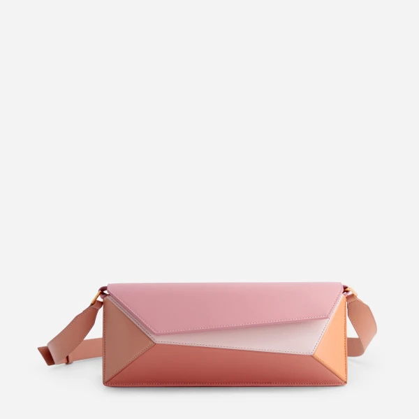 Mlouye Naomi Baguette Bag in Peach | Totes & Top-Handle Bags | Luxury Shoes 