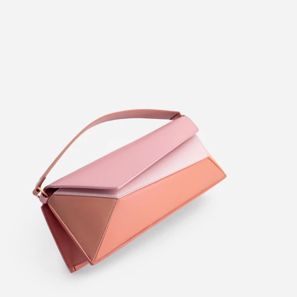Mlouye Naomi Baguette Bag in Peach | Totes & Top-Handle Bags | Luxury Shoes 