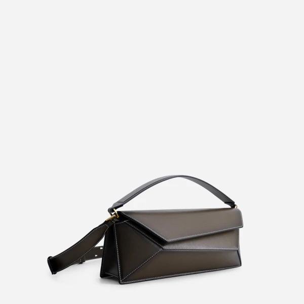 Mlouye Naomi Baguette Bag in Truffle Green | Totes & Top-Handle Bags | Luxury Shoes 