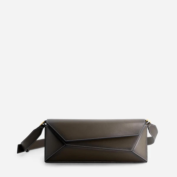 Mlouye Naomi Baguette Bag in Truffle Green | Totes & Top-Handle Bags | Luxury Shoes 