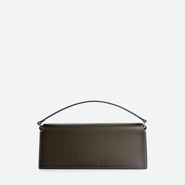 Mlouye Naomi Baguette Bag in Truffle Green | Totes & Top-Handle Bags | Luxury Shoes 