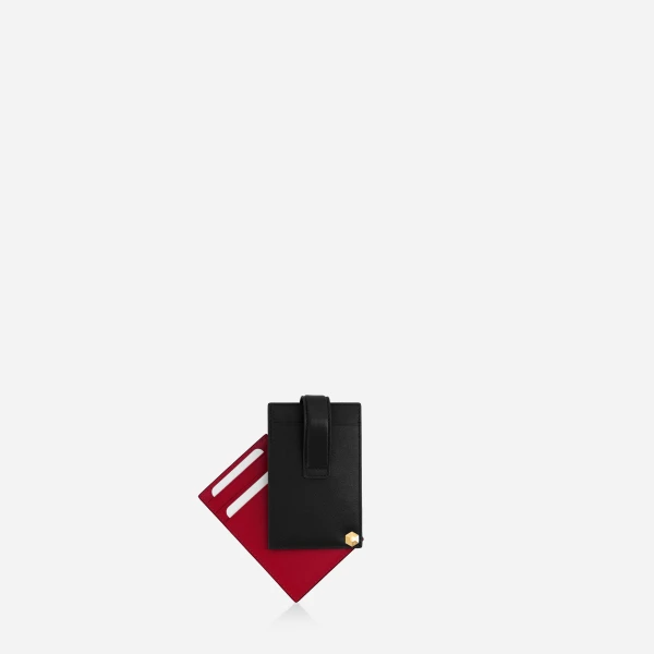 Mlouye Rotate Cardholder in Black | Wallets & Purses | Luxury Shoes 