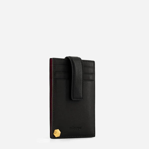 Mlouye Rotate Cardholder in Black | Wallets & Purses | Luxury Shoes 