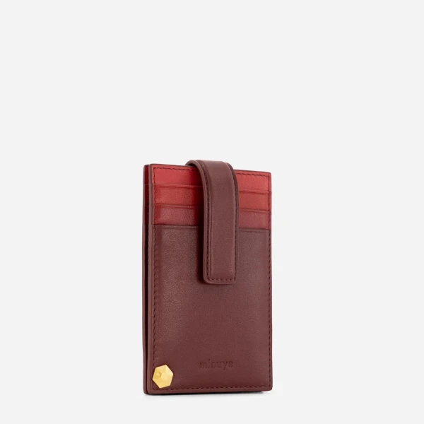 Mlouye Rotate Cardholder in Bordeaux | Wallets & Purses | Luxury Shoes 
