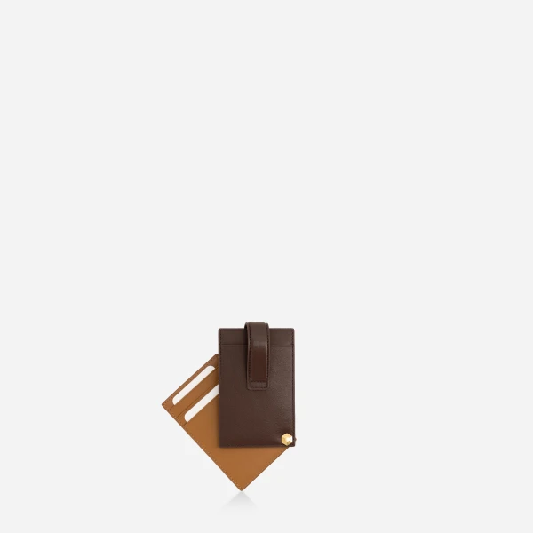 Mlouye Rotate Cardholder in Praline | Wallets & Purses | Luxury Shoes 