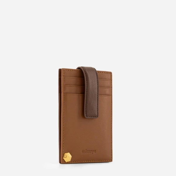 Mlouye Rotate Cardholder in Praline | Wallets & Purses | Luxury Shoes 