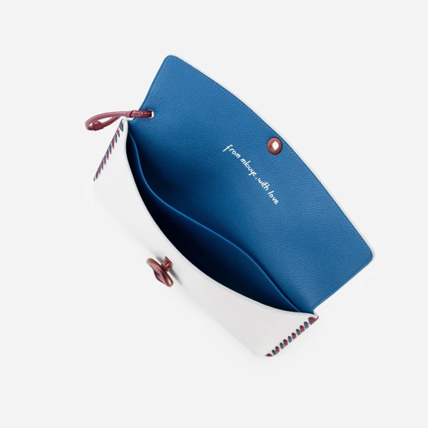 Mlouye Seal Clutch in Off White | Clutch Bags | Luxury Shoes 