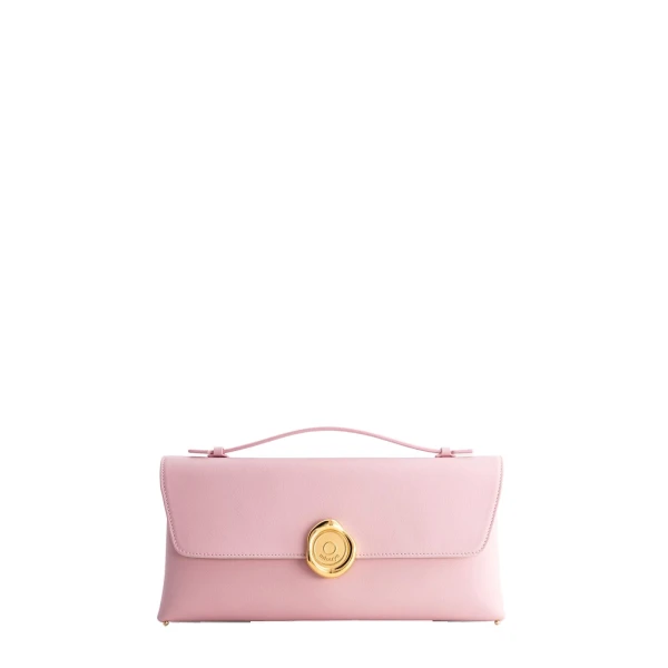 Seal Double Clutch in Baby Pink