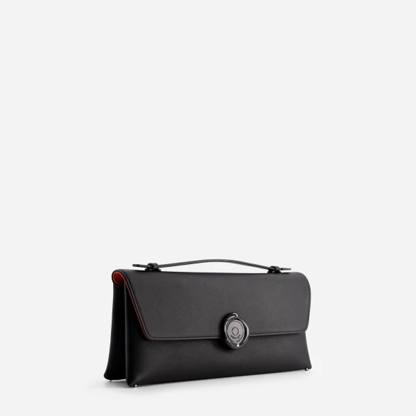 Mlouye Seal Double Clutch in Carbon | Clutch Bags | Luxury Shoes 