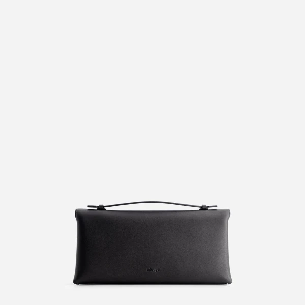 Mlouye Seal Double Clutch in Carbon | Clutch Bags | Luxury Shoes 