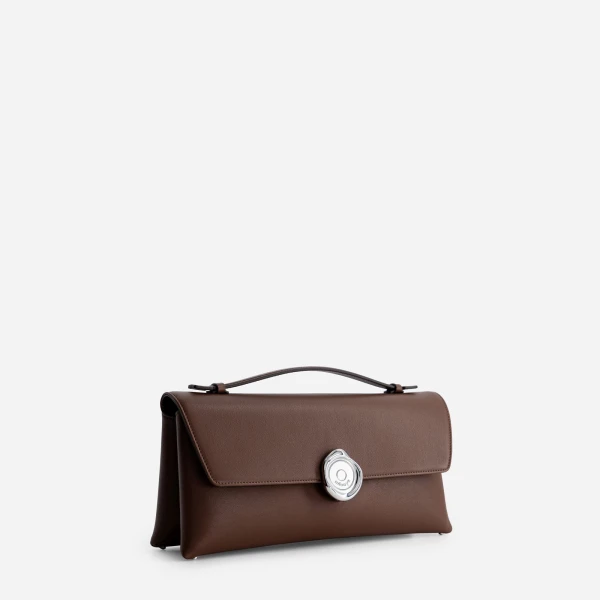 Mlouye Seal Double Clutch in Espresso | Clutch Bags | Luxury Shoes 