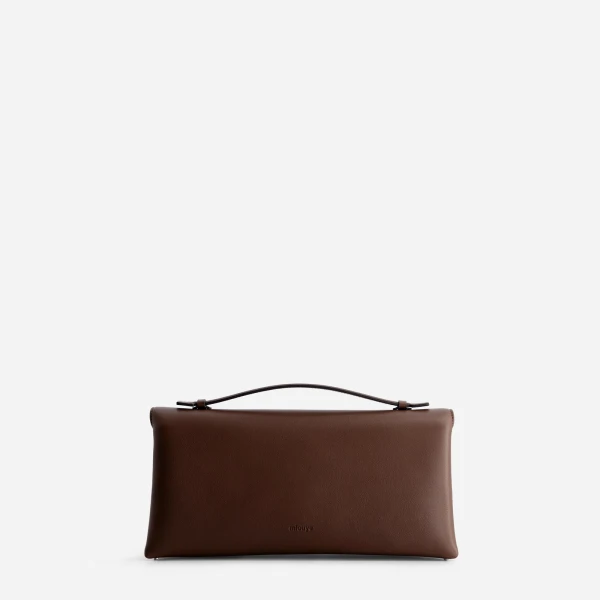 Mlouye Seal Double Clutch in Espresso | Clutch Bags | Luxury Shoes 