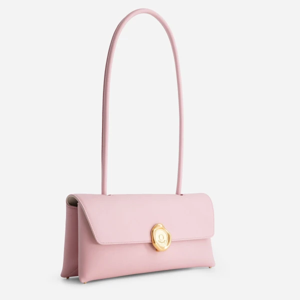 Mlouye Seal Flap Bag in Baby Pink | Shoulder & Crossbody Bags | Luxury Shoes 