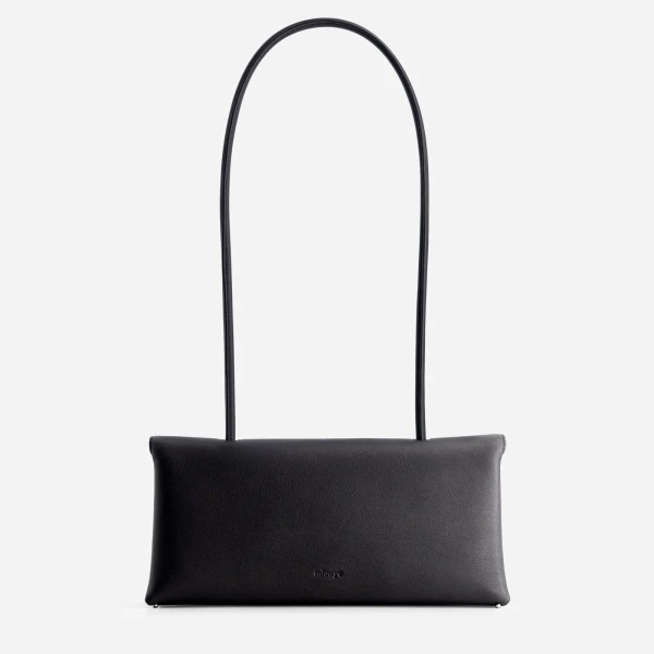 Mlouye Seal Flap Bag in Carbon | Shoulder & Crossbody Bags | Luxury Shoes 
