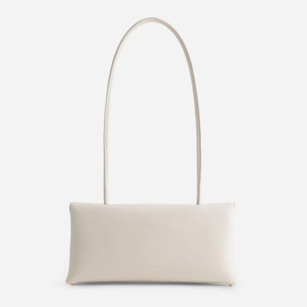 Mlouye Seal Flap Bag in Cream | Shoulder & Crossbody Bags | Luxury Shoes 