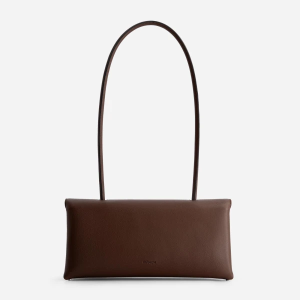 Mlouye Seal Flap Bag in Espresso | Shoulder & Crossbody Bags | Luxury Shoes 