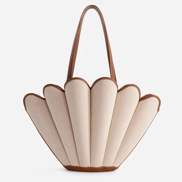 Mlouye Seashell Tote in Canvas | Totes & Top-Handle Bags | Luxury Shoes 