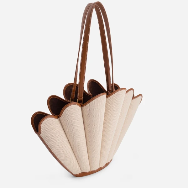 Mlouye Seashell Tote in Canvas | Totes & Top-Handle Bags | Luxury Shoes 