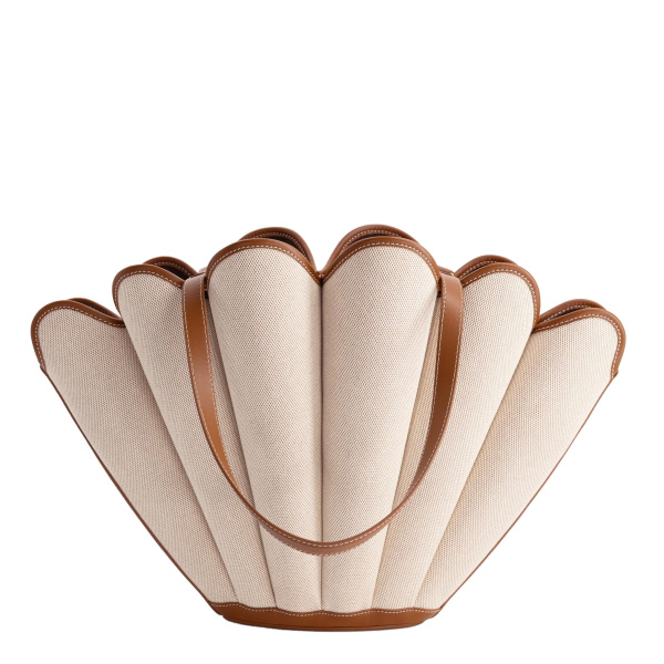 Mlouye Seashell Tote in Canvas | Totes & Top-Handle Bags | Luxury Shoes 