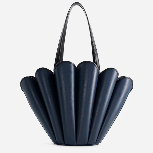 Mlouye Seashell Tote in Navy | Totes & Top-Handle Bags | Luxury Shoes 