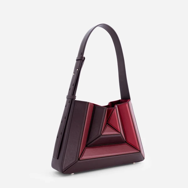 Mlouye Sera Eclat Bag in Cranberry | Shoulder & Crossbody Bags | Luxury Shoes 