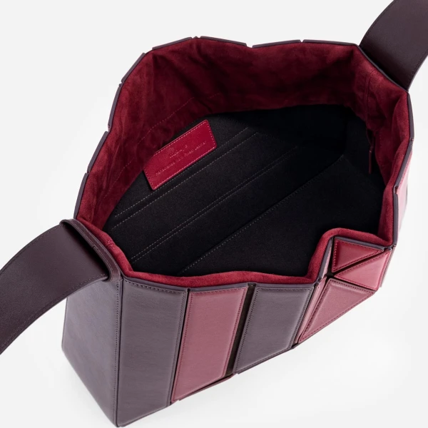 Mlouye Sera Eclat Bag in Cranberry | Shoulder & Crossbody Bags | Luxury Shoes 