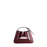 Mlouye Sera Mia Bag in Bordeaux and Off White | Totes & Top-Handle Bags | Luxury Shoes 