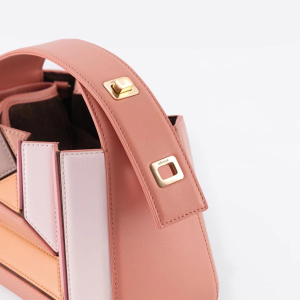 Mlouye Sera Mia Bag in Peach | Totes & Top-Handle Bags | Luxury Shoes 