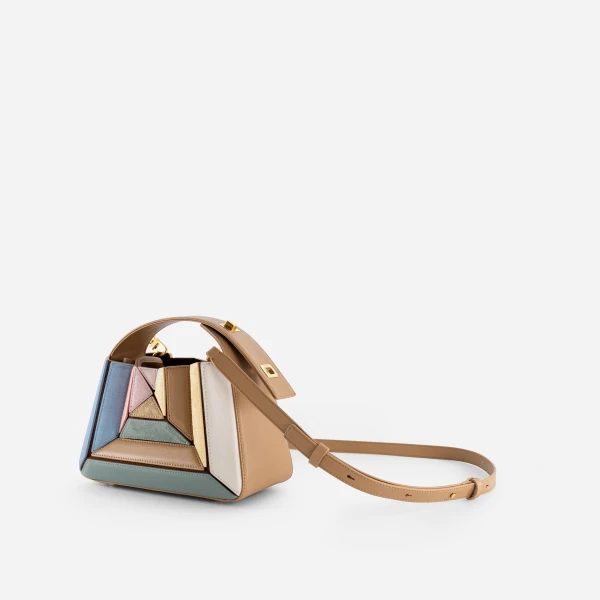 Mlouye Sera Mia Bag in Suede Gummy | Totes & Top-Handle Bags | Luxury Shoes 